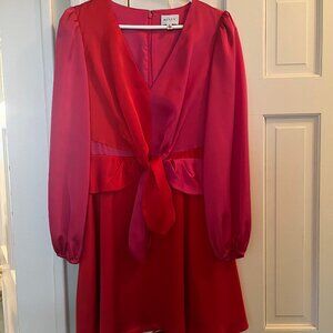 Milly Stella Satin Cocktail Dress